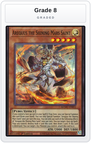 Graded - Arequus the Shining Mars Saint — Grade 8 graded overlay