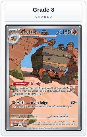 Graded - Crustle - 130/086 — Grade 8 graded overlay