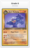 Graded - Dark Machamp (27) — Grade 8 graded overlay