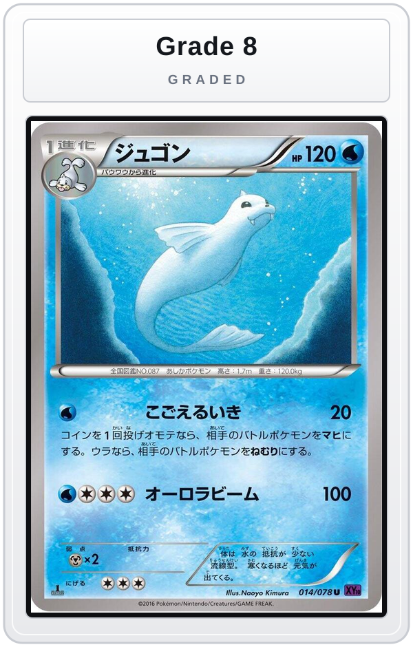 Graded - Dewgong — Grade 8 graded overlay