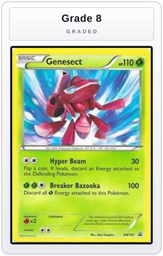 Graded - Genesect - BW101 — Grade 8 graded overlay