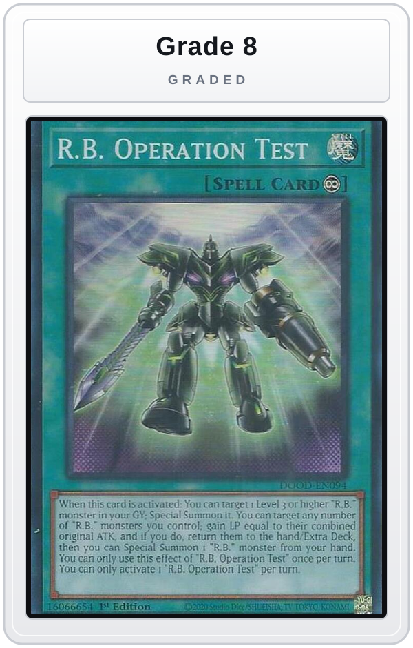 Graded - R.B. Operation Test — Grade 8 graded overlay