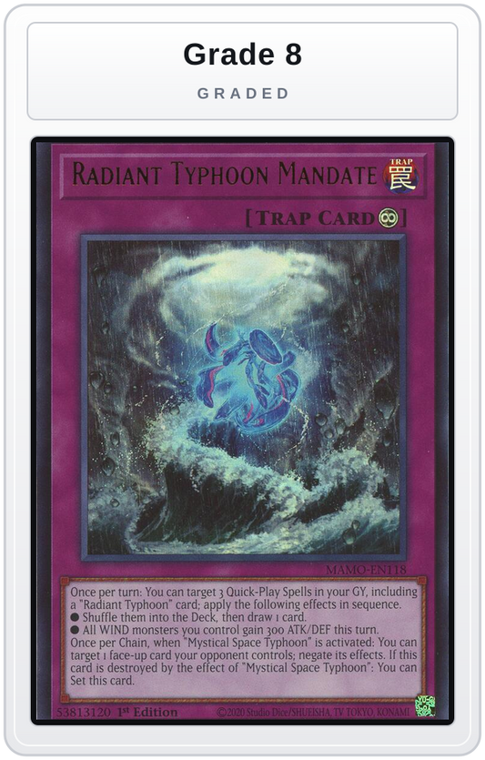 Graded - Radiant Typhoon Mandate — Grade 8 graded overlay
