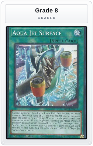 Graded - Aqua Jet Surface — Grade 8 graded overlay