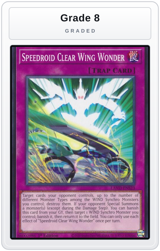 Graded - Speedroid Clear Wing Wonder — Grade 8 graded overlay