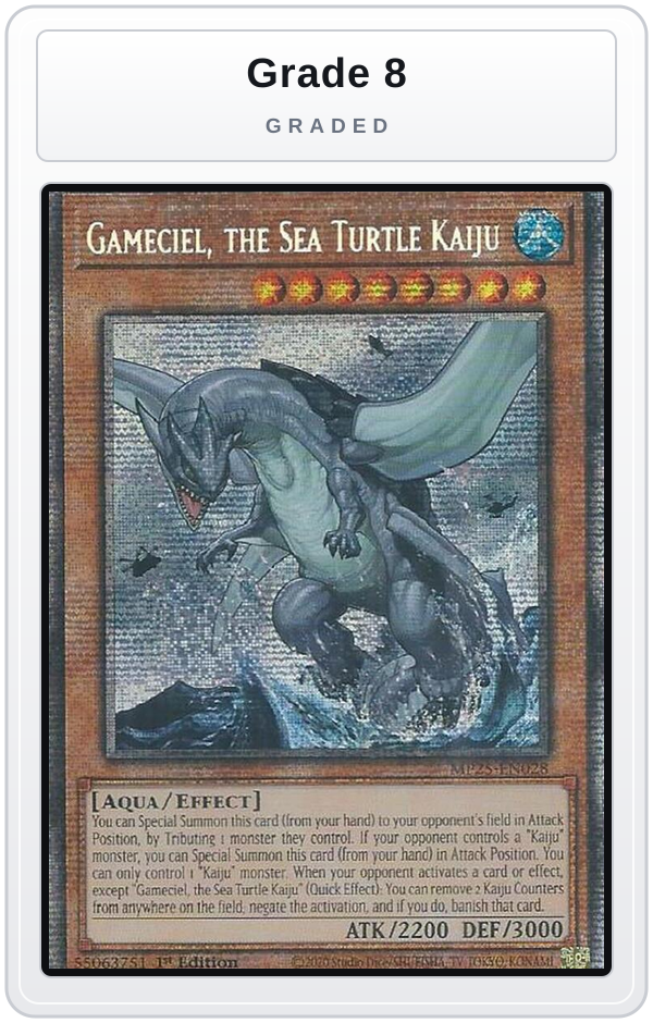 Graded - Gameciel, the Sea Turtle Kaiju — Grade 8 graded overlay