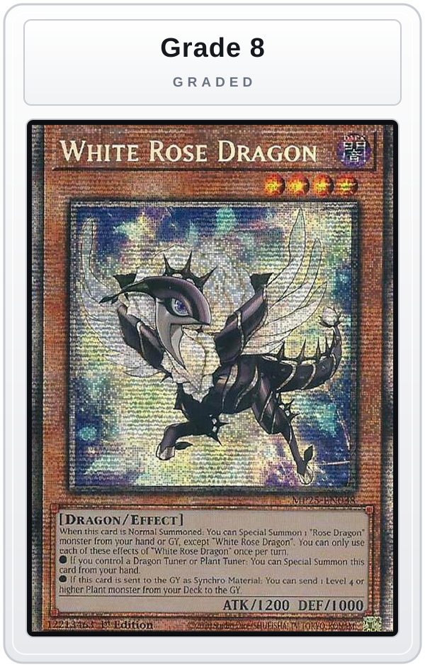 Graded - White Rose Dragon — Grade 8 graded overlay