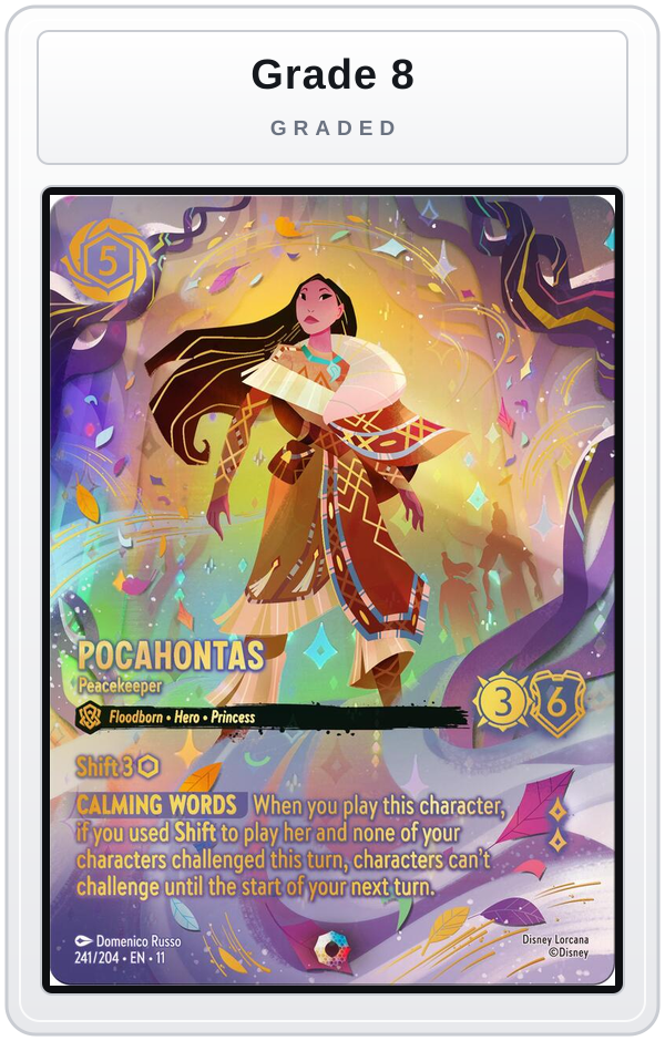 Graded - Pocahontas - Peacekeeper (Iconic) — Grade 8 graded overlay