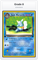Graded - Dark Wartortle — Grade 8 graded overlay