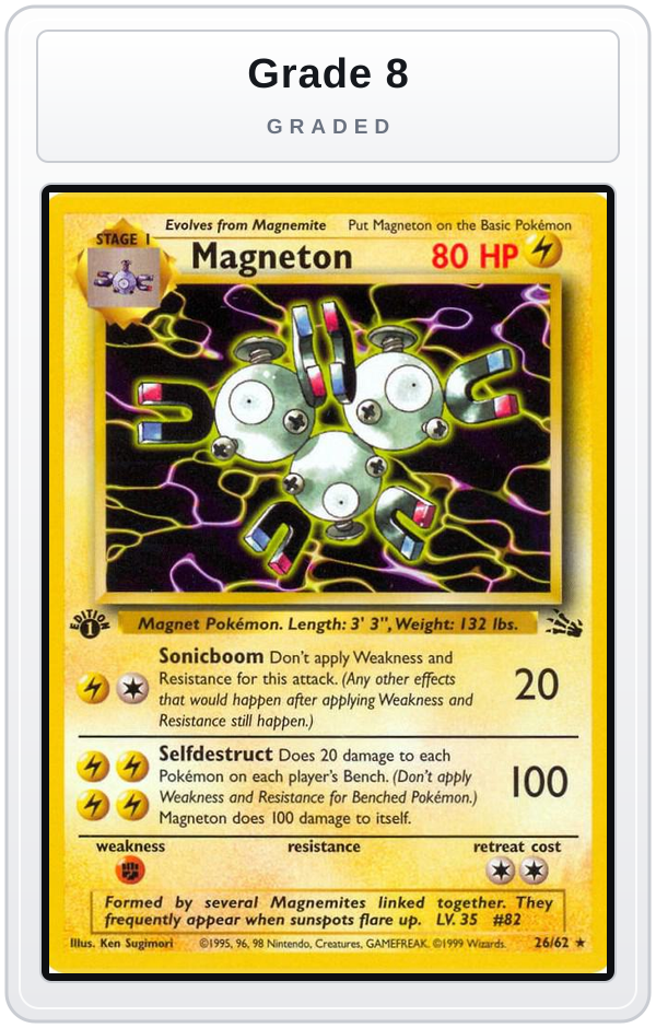 Graded - Magneton (26) — Grade 8 graded overlay