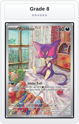 Graded - Purrloin - 136/086 — Grade 8 graded overlay