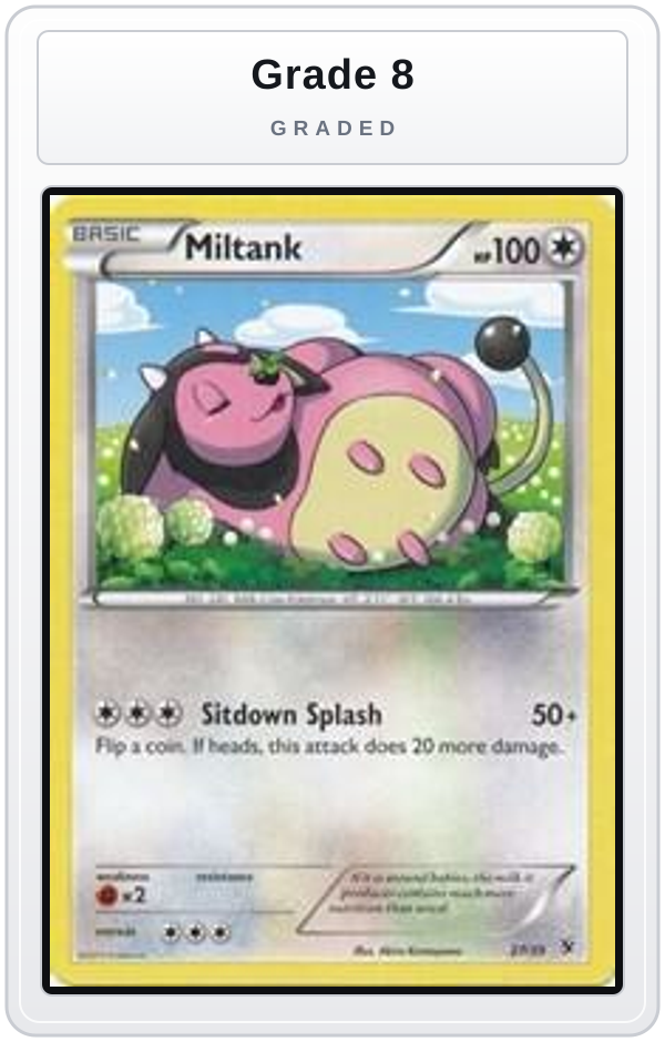 Graded - Miltank — Grade 8 graded overlay