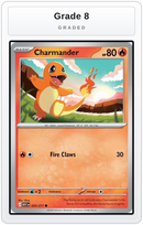 Graded - Charmander — Grade 8 graded overlay