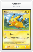 Graded - Pikachu — Grade 8 graded overlay