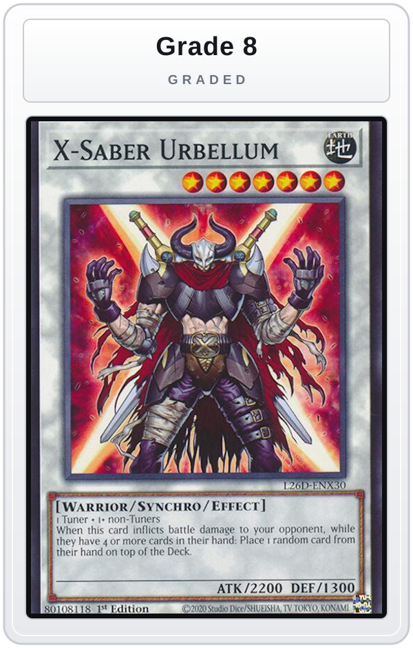 Graded - X-Saber Urbellum — Grade 8 graded overlay