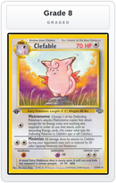 Graded - Clefable (17) — Grade 8 graded overlay
