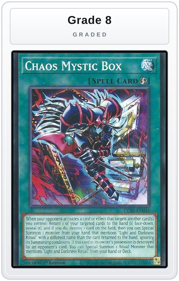 Graded - Chaos Mystic Box — Grade 8 graded overlay