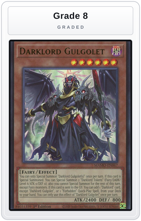 Graded - Darklord Gulgolet — Grade 8 graded overlay
