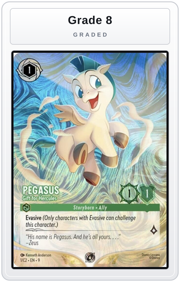 Graded - Pegasus - Gift for Hercules (1) — Grade 8 graded overlay