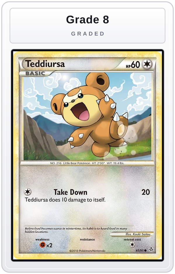 Graded - Teddiursa — Grade 8 graded overlay