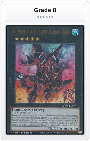 Graded - Number C101: Silent Honor DARK — Grade 8 graded overlay