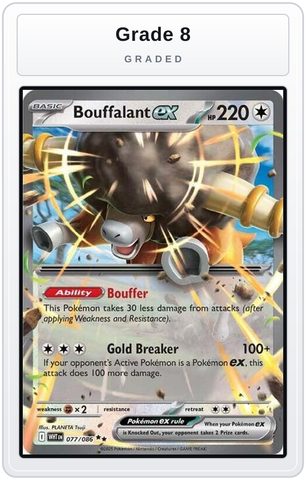 Graded - Bouffalant ex — Grade 8 graded overlay