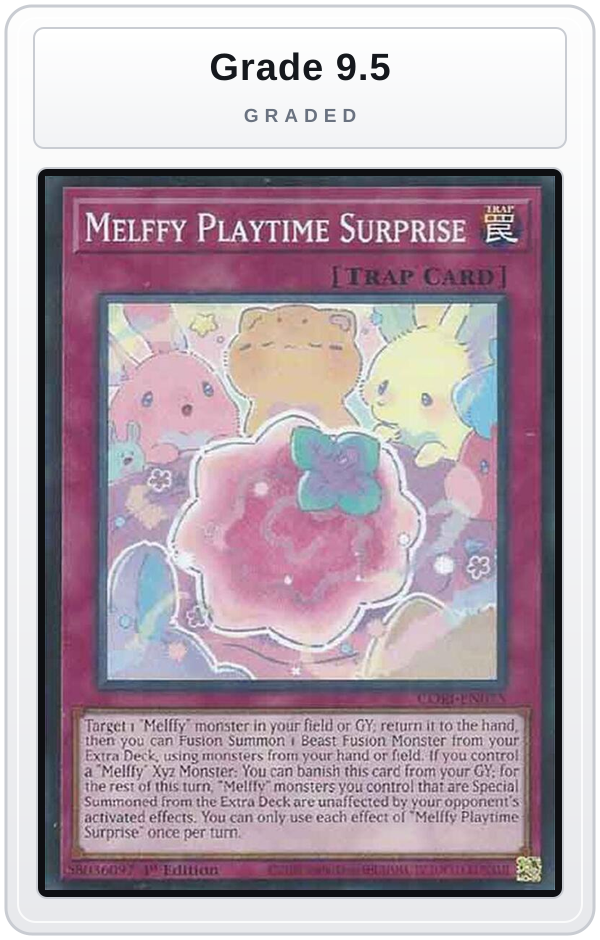 Graded - Melffy Playtime Surprise — Grade 9.5 graded overlay