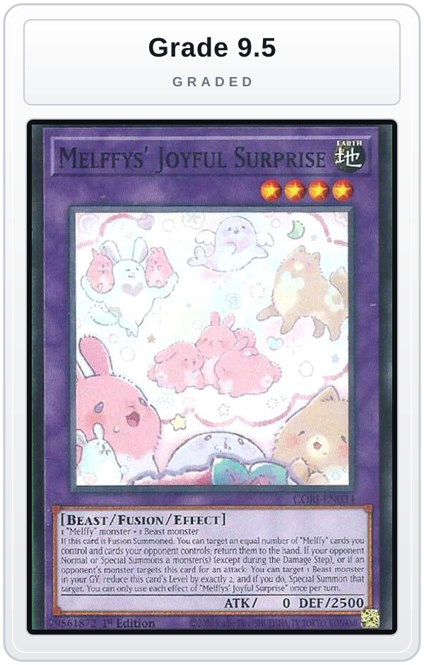 Graded - Melffys' Joyful Surprise — Grade 9.5 graded overlay