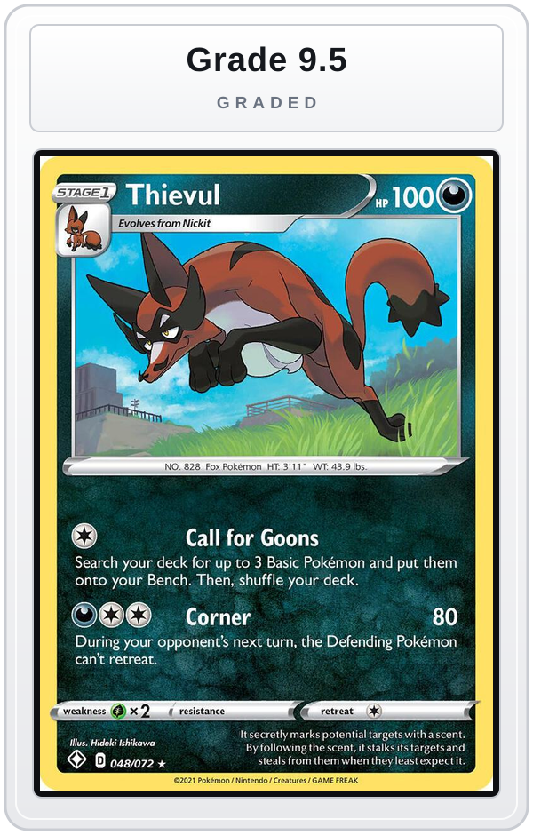Graded - Thievul — Grade 9.5 graded overlay