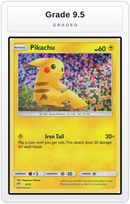 Graded - Pikachu - 6/12 — Grade 9.5 graded overlay