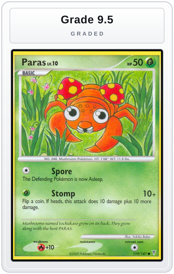 Graded - Paras — Grade 9.5 graded overlay