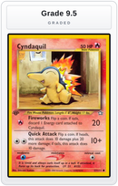 Graded - Cyndaquil (57) — Grade 9.5 graded overlay