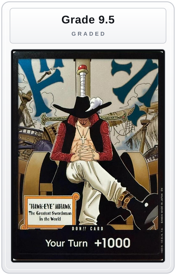 Graded - DON!! Card (Dracule Mihawk) — Grade 9.5 graded overlay