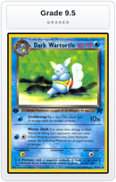 Graded - Dark Wartortle — Grade 9.5 graded overlay