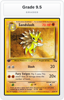Graded - Sandslash — Grade 9.5 graded overlay