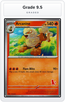 Graded - Arcanine — Grade 9.5 graded overlay