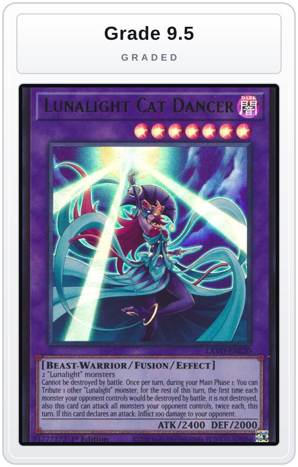 Graded - Lunalight Cat Dancer — Grade 9.5 graded overlay