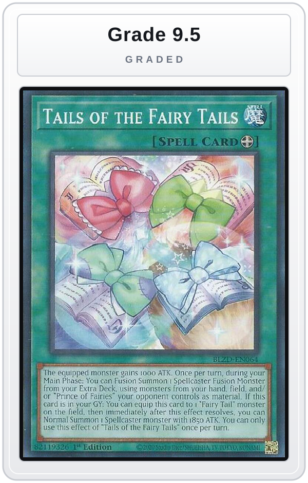 Graded - Tails of the Fairy Tails — Grade 9.5 graded overlay