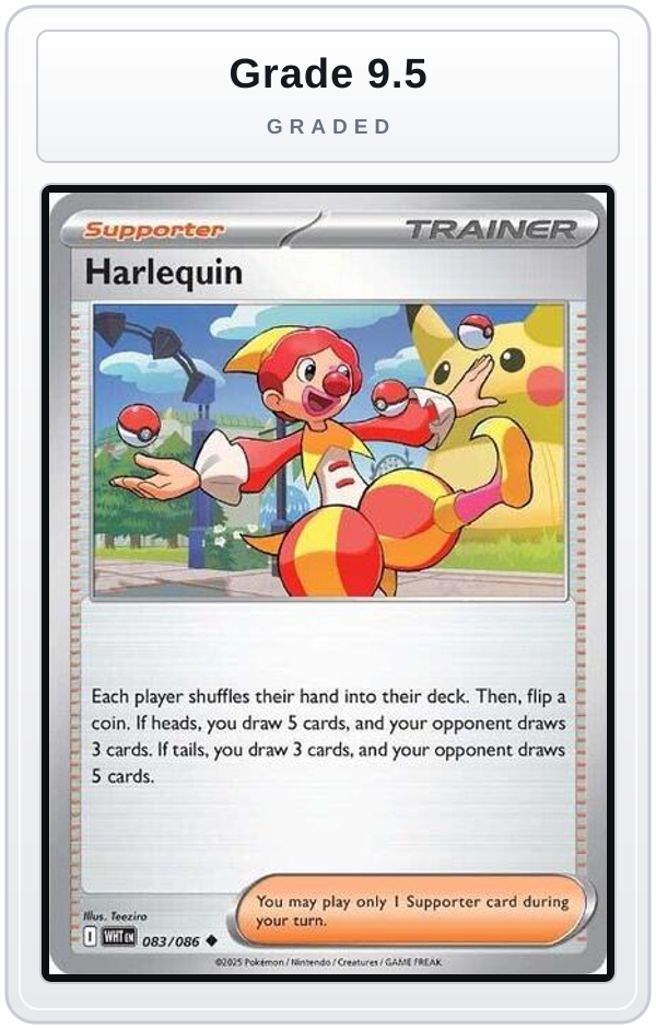 Graded - Harlequin — Grade 9.5 graded overlay
