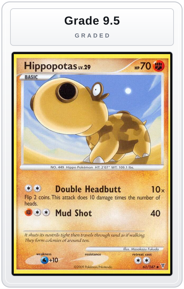 Graded - Hippopotas — Grade 9.5 graded overlay