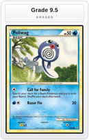 Graded - Poliwag — Grade 9.5 graded overlay