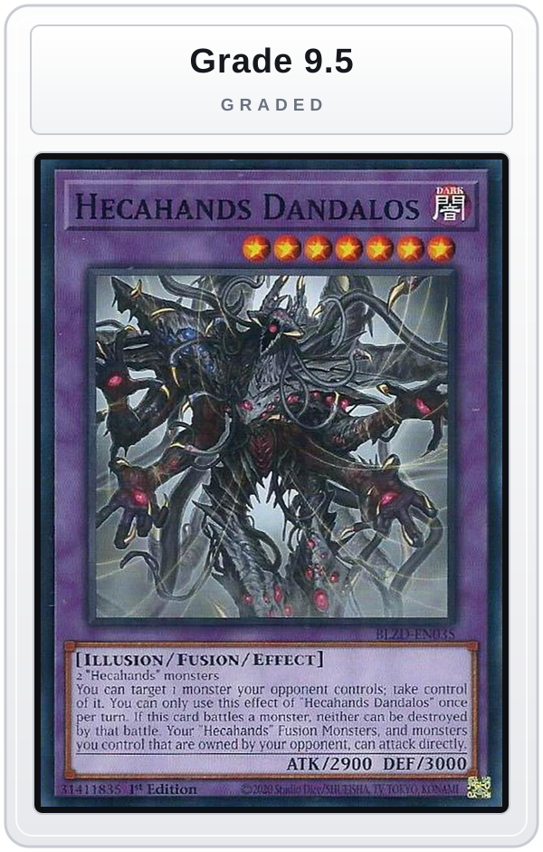 Graded - Hecahands Dandalos — Grade 9.5 graded overlay