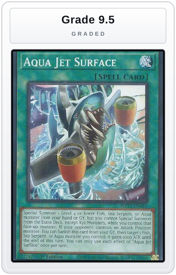 Graded - Aqua Jet Surface — Grade 9.5 graded overlay
