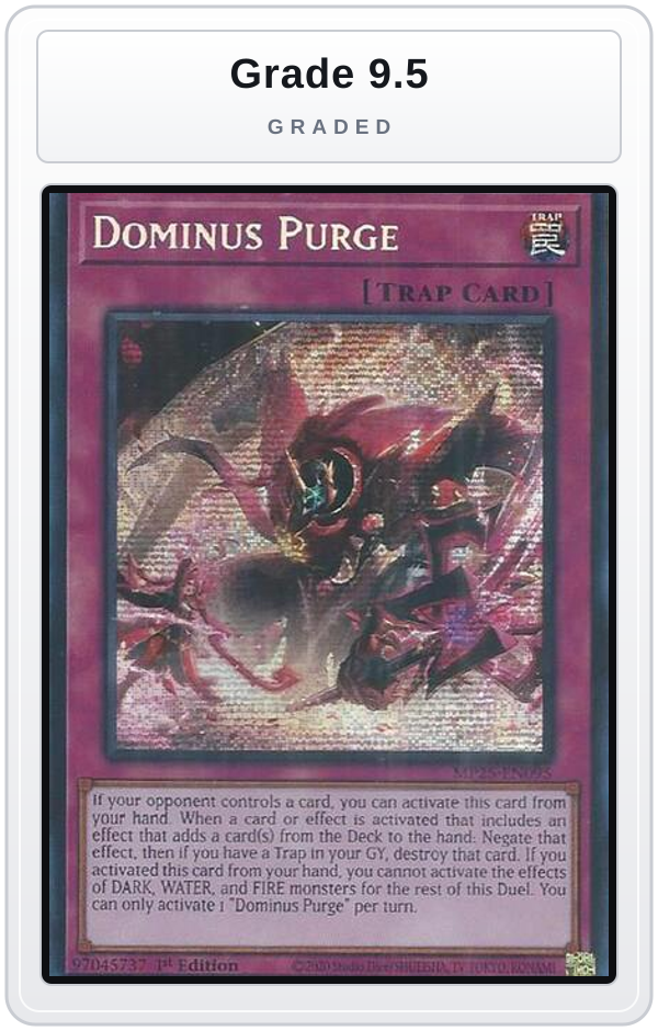 Graded - Dominus Purge — Grade 9.5 graded overlay