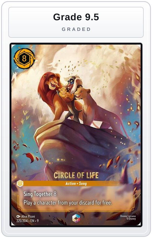 Graded - Circle of Life (Enchanted) — Grade 9.5 graded overlay