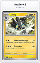 Graded - Luxray — Grade 9.5 graded overlay