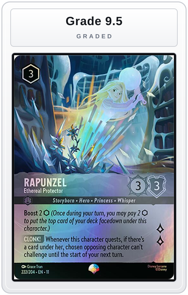 Graded - Rapunzel - Ethereal Protector (Epic) — Grade 9.5 graded overlay