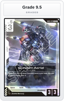 Graded - Gundam Aerial — Grade 9.5 graded overlay