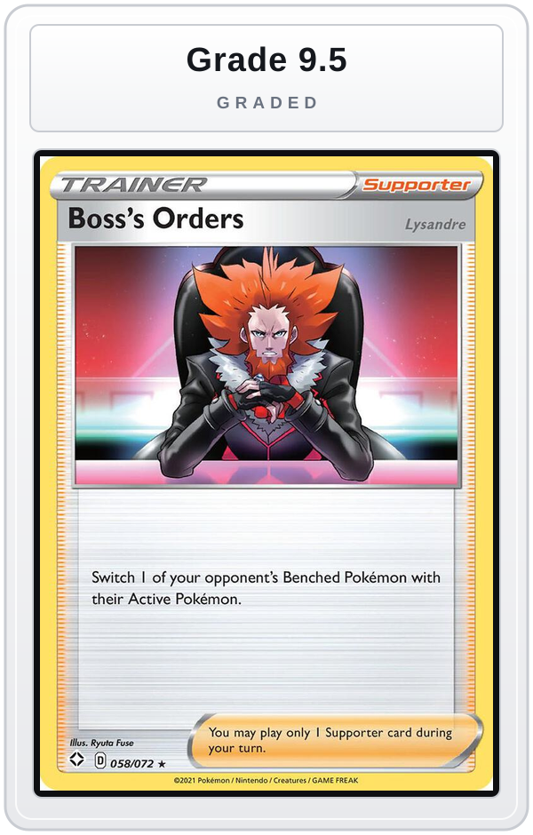 Graded - Boss's Orders [Lysandre] — Grade 9.5 graded overlay