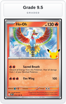 Graded - Ho-Oh — Grade 9.5 graded overlay